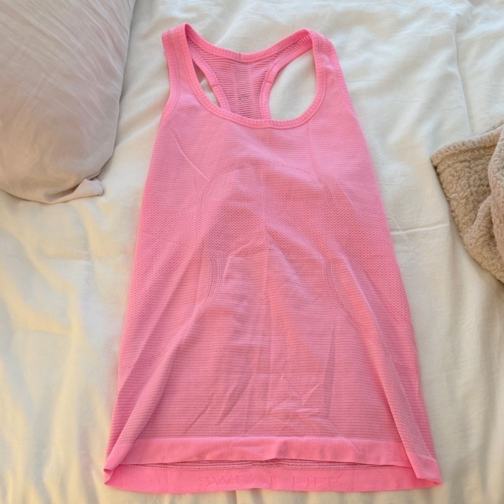 lululemon athletica Pink Racerback Tank Top